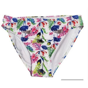 NWOT Nicole Miller Women's Scoop Floral Swim Bottoms M